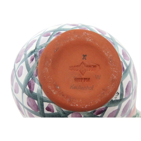 MACKENZIE-CHILDS Creamer Pitcher Ceramic Keukenhof 1997 Vintage 5" - Picture 6 of 11